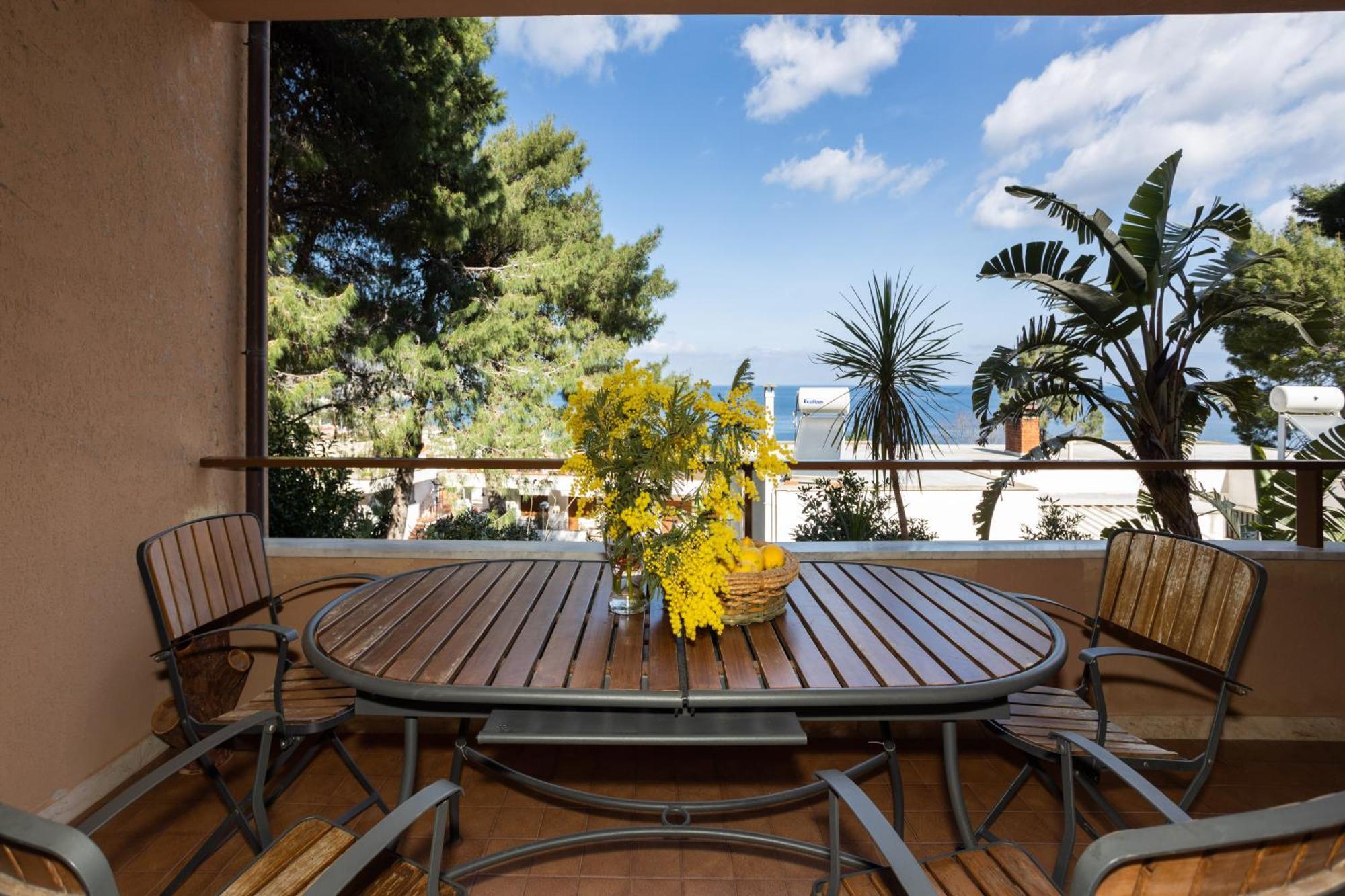 Villa Nel Verde Sul Mare, Mondello, Palermo Exteriér fotografie