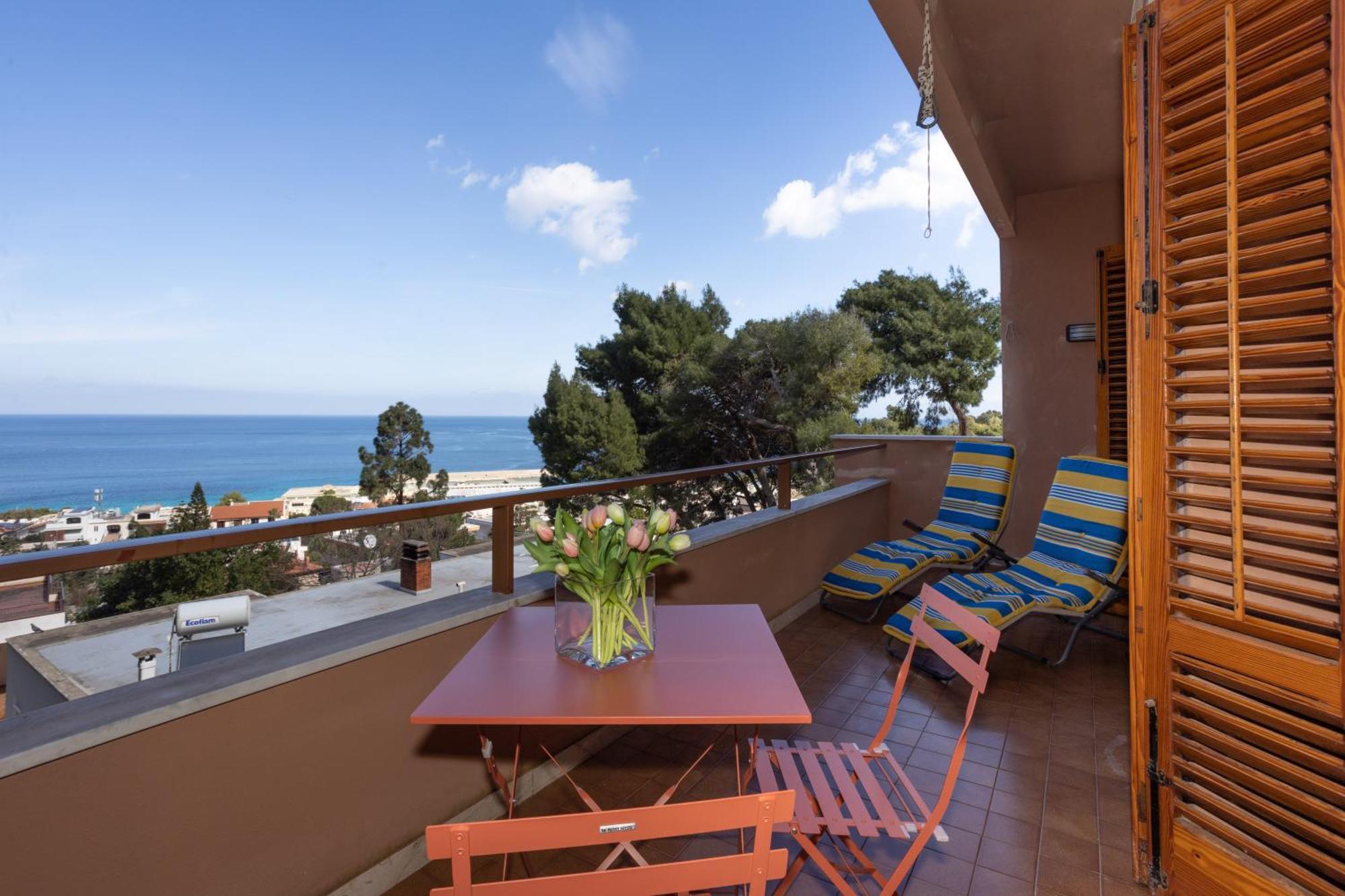 Villa Nel Verde Sul Mare, Mondello, Palermo Exteriér fotografie